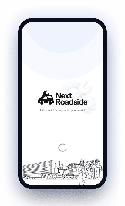 Next Roadside app splash screen